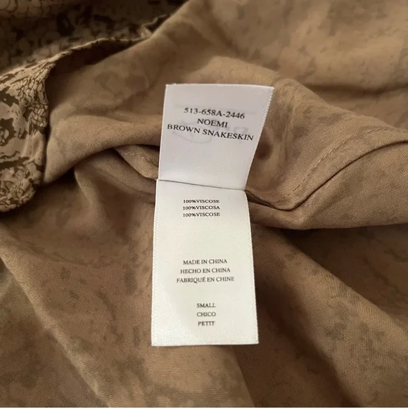 Rails Noemi Top in Brown Snakeskin - Picture 12 of 13